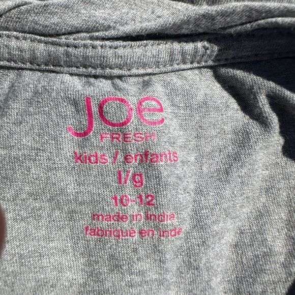 Joe Fresh Girls Grey Ruffle Sleeveless Tunic Top Size 10-12 - Picture 4 of 4